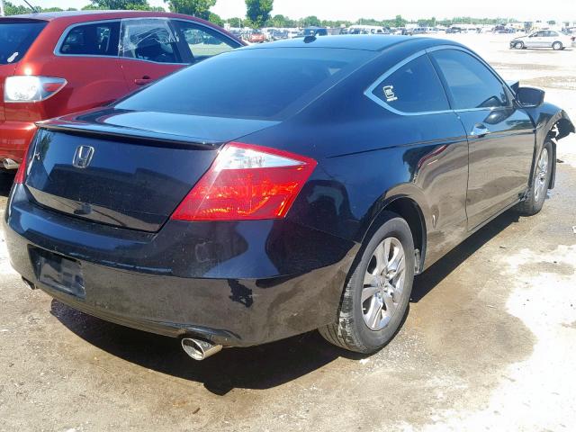 1HGCS22809A010591 - 2009 HONDA ACCORD EXL BLACK photo 4