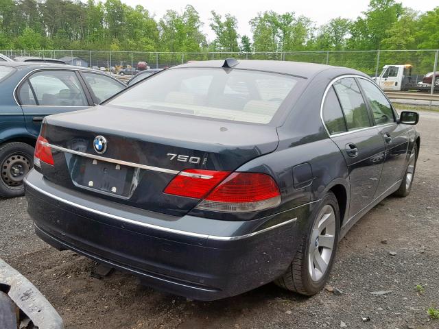 WBAHL835X7DT07904 - 2007 BMW 7 SERIES GREEN photo 4