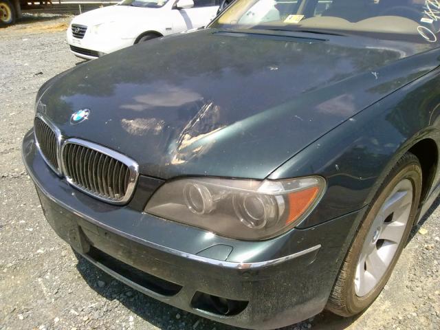 WBAHL835X7DT07904 - 2007 BMW 7 SERIES GREEN photo 9