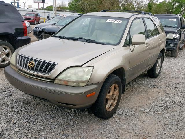 JTJHF10U920265106 - 2002 LEXUS RX 300 BEIGE photo 2