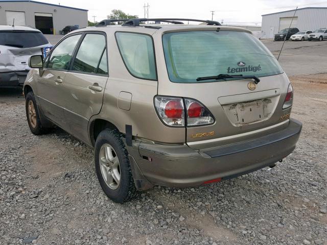 JTJHF10U920265106 - 2002 LEXUS RX 300 BEIGE photo 3