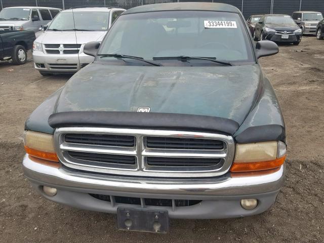 1B7GL22X1WS529076 - 1998 DODGE DAKOTA GREEN photo 9