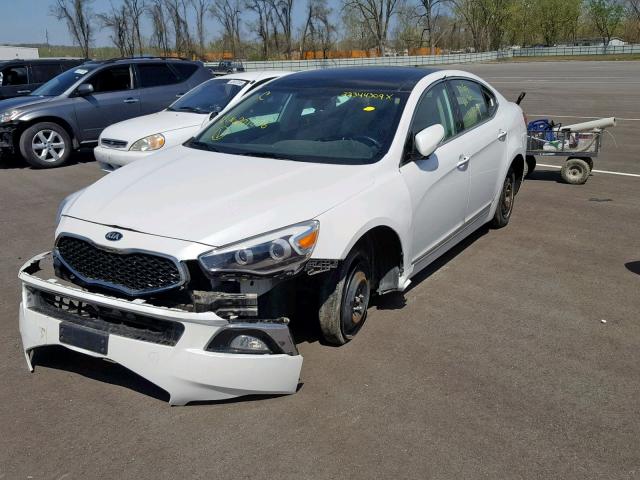 KNALN4D77G5201076 - 2016 KIA CADENZA LU WHITE photo 2