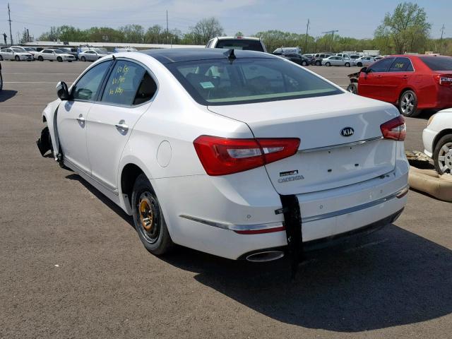 KNALN4D77G5201076 - 2016 KIA CADENZA LU WHITE photo 3