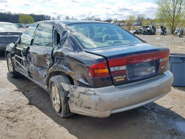 4S3BE686637202438 - 2003 SUBARU LEGACY OUT BLUE photo 3