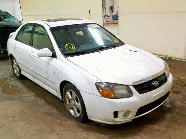 KNAFE121585012194 - 2008 KIA SPECTRA EX WHITE photo 1