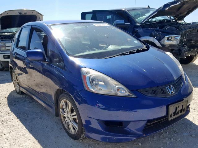 JHMGE8H46AC022461 - 2010 HONDA FIT SPORT BLUE photo 1