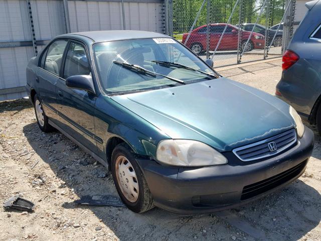 2HGEJ6612YH550556 - 2000 HONDA CIVIC BASE GREEN photo 1