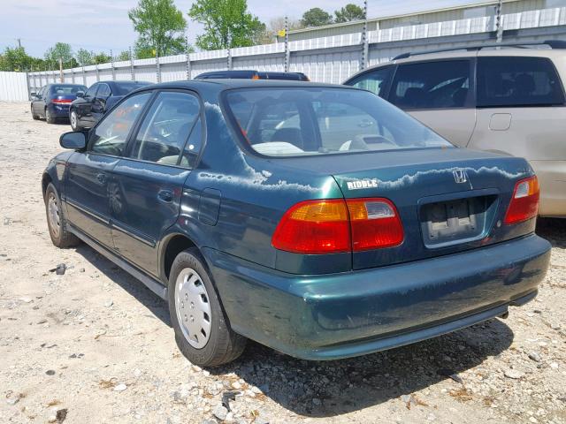 2HGEJ6612YH550556 - 2000 HONDA CIVIC BASE GREEN photo 3