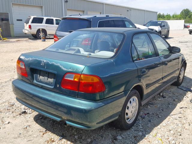 2HGEJ6612YH550556 - 2000 HONDA CIVIC BASE GREEN photo 4