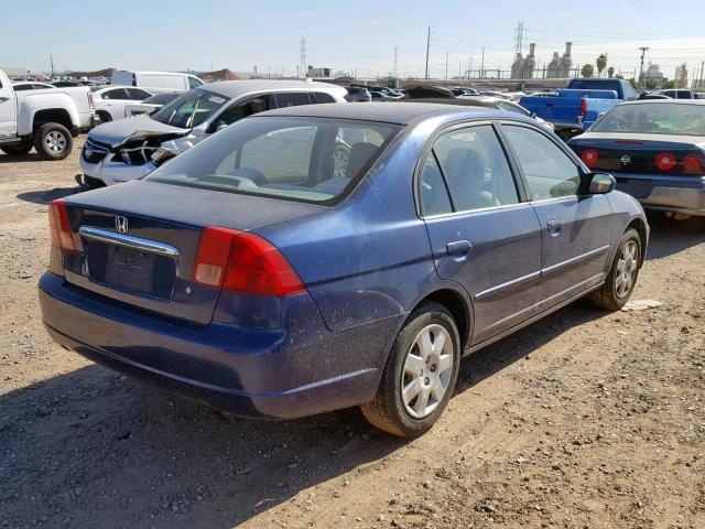 1HGES26731L054717 - 2001 HONDA CIVIC EX BLUE photo 4