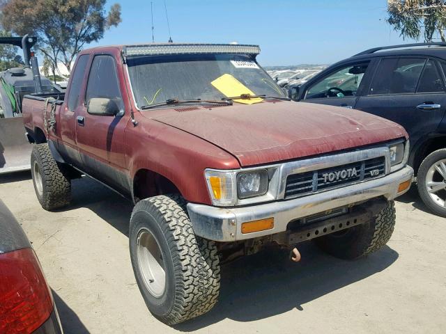 JT4VN13D5K0000980 - 1989 TOYOTA PICKUP 1/2 MAROON photo 1