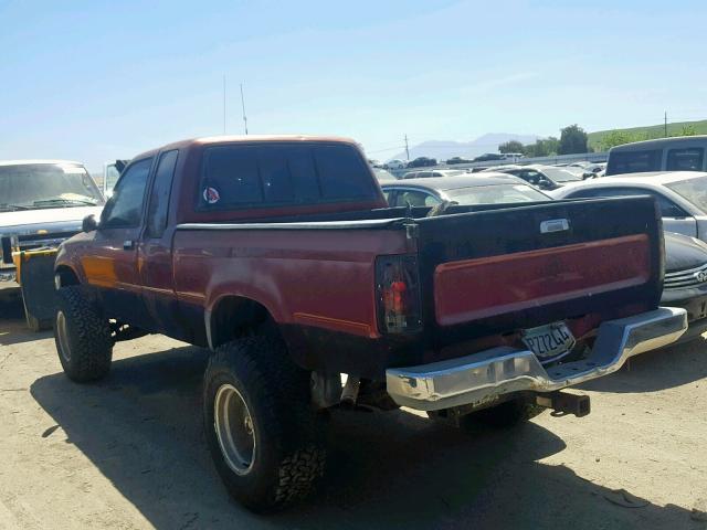 JT4VN13D5K0000980 - 1989 TOYOTA PICKUP 1/2 MAROON photo 3