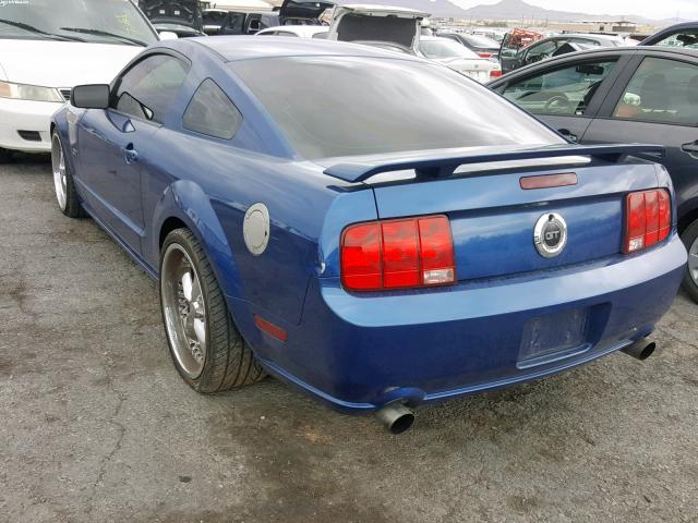 1ZVFT82H065228625 - 2006 FORD MUSTANG GT BLUE photo 3