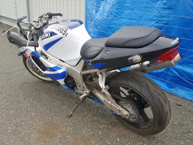 JS1GR7HA6Y2105310 - 2000 SUZUKI GSX-R750 WHITE photo 3