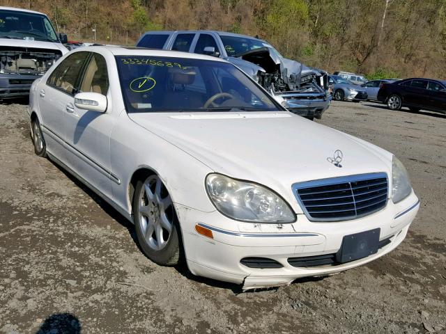 WDBNG83J03A378367 - 2003 MERCEDES-BENZ S 430 4MAT WHITE photo 1