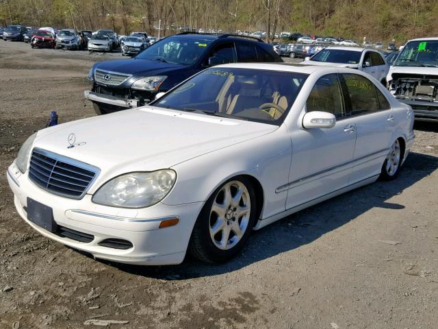 WDBNG83J03A378367 - 2003 MERCEDES-BENZ S 430 4MAT WHITE photo 2