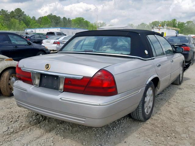 2MEFM75W54X624919 - 2004 MERCURY GRAND MARQ GRAY photo 4