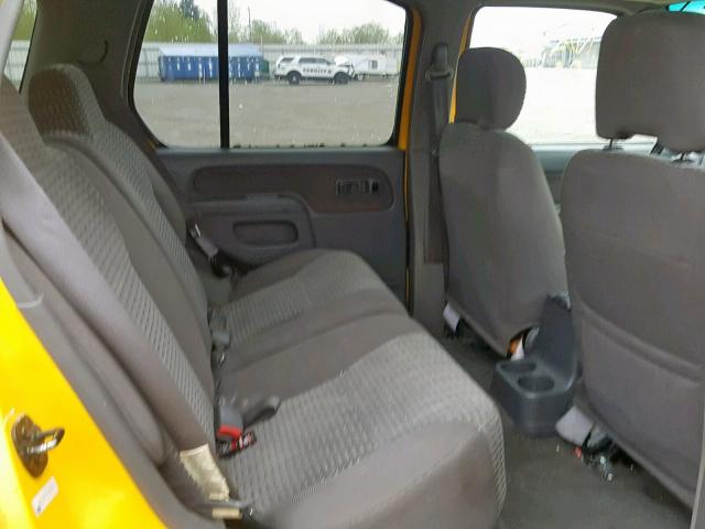 5N1ED28Y2YC522571 - 2000 NISSAN XTERRA XE YELLOW photo 6