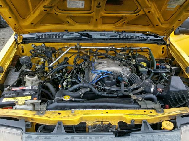 5N1ED28Y2YC522571 - 2000 NISSAN XTERRA XE YELLOW photo 7