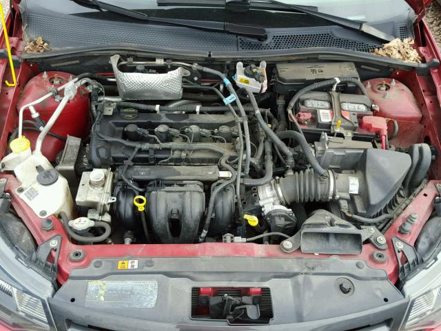 1FAHP3GN0BW148429 - 2011 FORD FOCUS SES RED photo 7