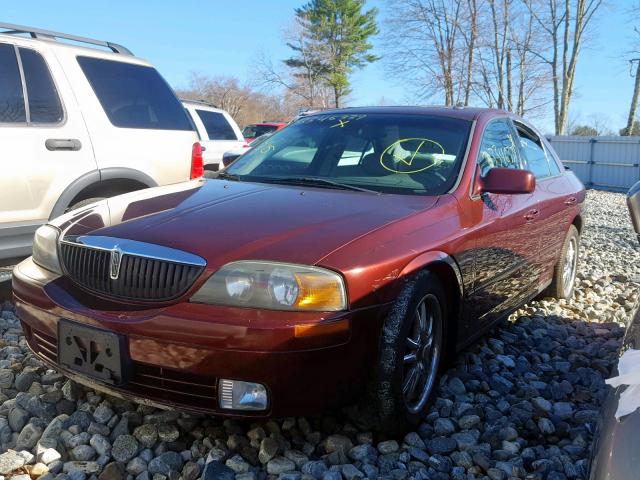 1LNHM87A02Y659023 - 2002 LINCOLN LS RED photo 2