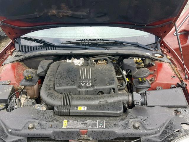 1LNHM87A02Y659023 - 2002 LINCOLN LS RED photo 7