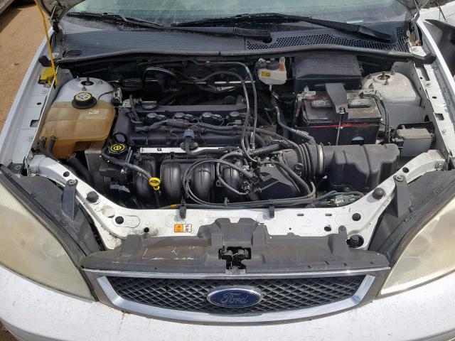 1FAFP34N07W189923 - 2007 FORD FOCUS ZX4 WHITE photo 7