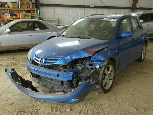 JM1BK143641172272 - 2004 MAZDA 3 HATCHBAC BLUE photo 2