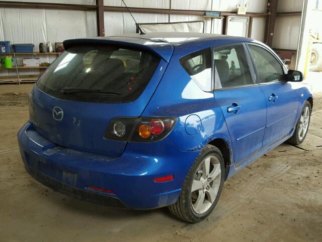 JM1BK143641172272 - 2004 MAZDA 3 HATCHBAC BLUE photo 4