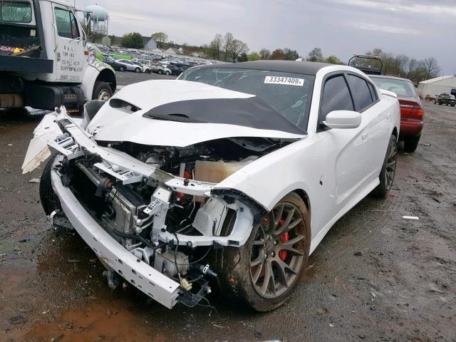 2C3CDXL9XGH138658 - 2016 DODGE CHARGER SR WHITE photo 2