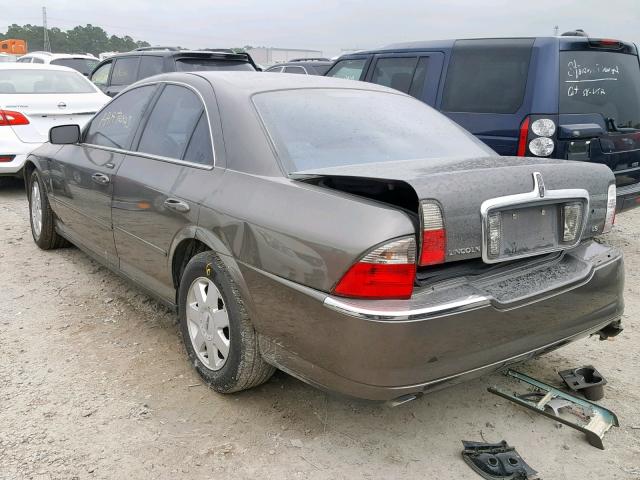 1LNHM86S64Y666541 - 2004 LINCOLN LS BROWN photo 3