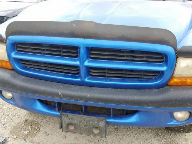 1B7GG22Y1WS684126 - 1998 DODGE DAKOTA BLUE photo 9