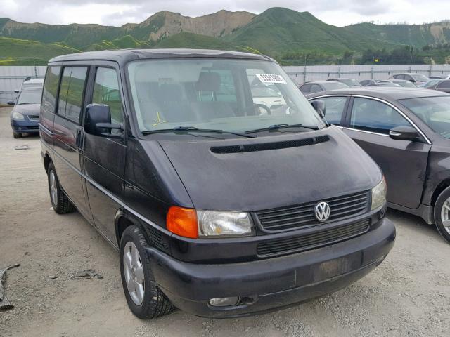 WV2KB47091H141721 - 2001 VOLKSWAGEN EUROVAN GL BLACK photo 1