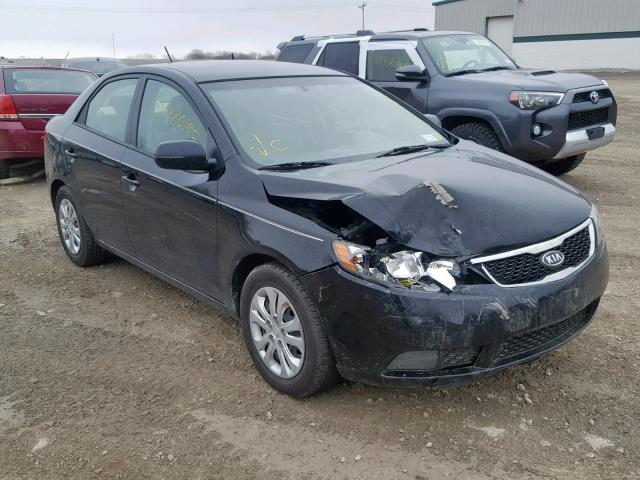 KNAFU4A2XC5600082 - 2012 KIA FORTE EX BLACK photo 1