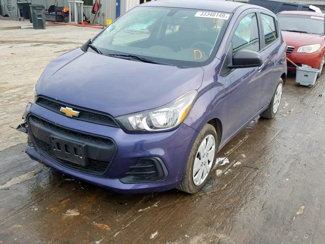 KL8CB6SA1GC635990 - 2016 CHEVROLET SPARK LS PURPLE photo 2