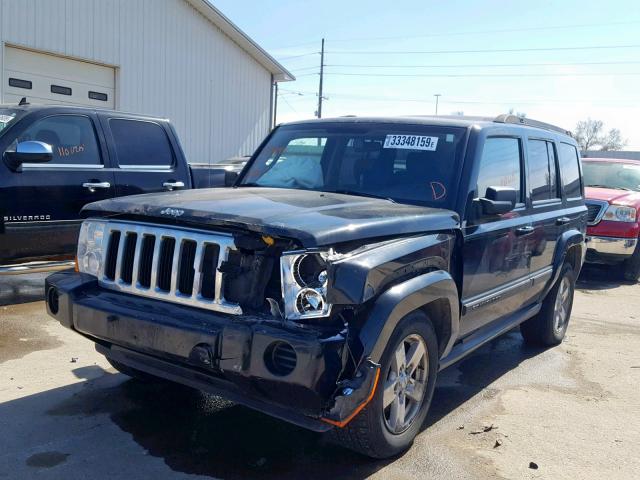 1J8HG48K58C212889 - 2008 JEEP COMMANDER BLACK photo 2