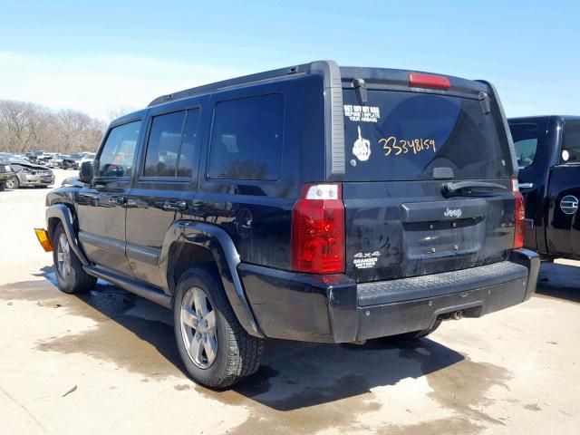 1J8HG48K58C212889 - 2008 JEEP COMMANDER BLACK photo 3