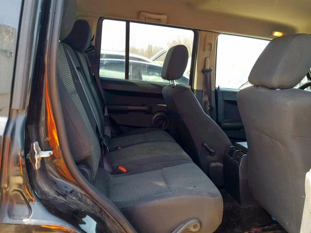 1J8HG48K58C212889 - 2008 JEEP COMMANDER BLACK photo 6