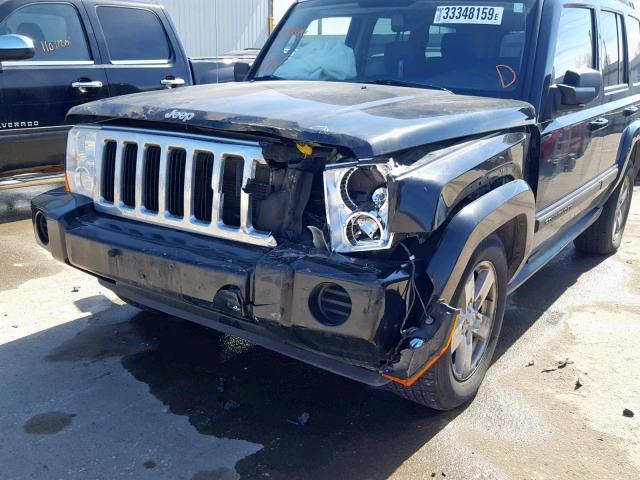 1J8HG48K58C212889 - 2008 JEEP COMMANDER BLACK photo 9