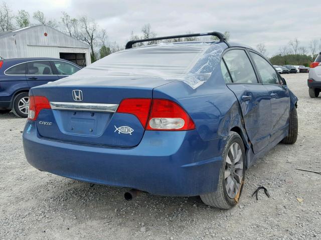 19XFA1F98AE028933 - 2010 HONDA CIVIC EXL BLUE photo 4