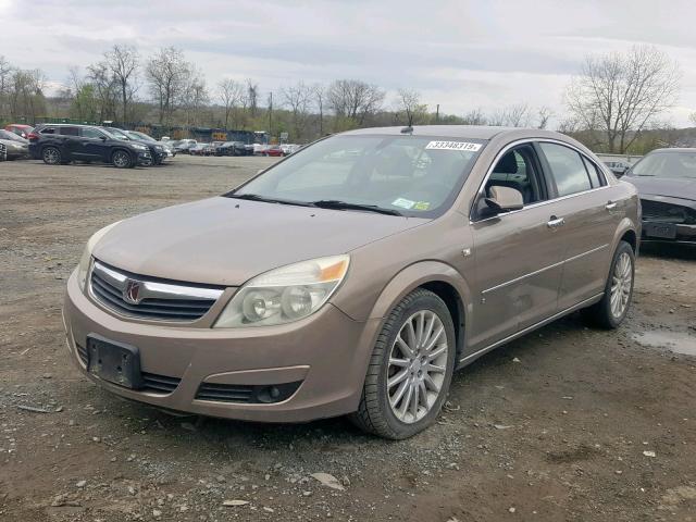 1G8ZV57717F127379 - 2007 SATURN AURA XR BEIGE photo 2