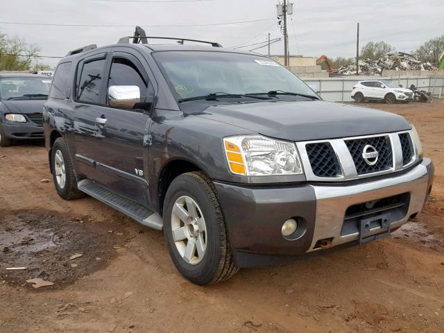 5N1AA08B55N704711 - 2005 NISSAN ARMADA SE GRAY photo 1