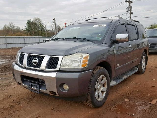 5N1AA08B55N704711 - 2005 NISSAN ARMADA SE GRAY photo 2