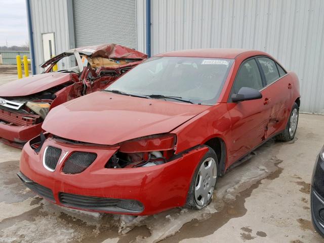 1G2ZF55BX64270243 - 2006 PONTIAC G6 SE RED photo 2