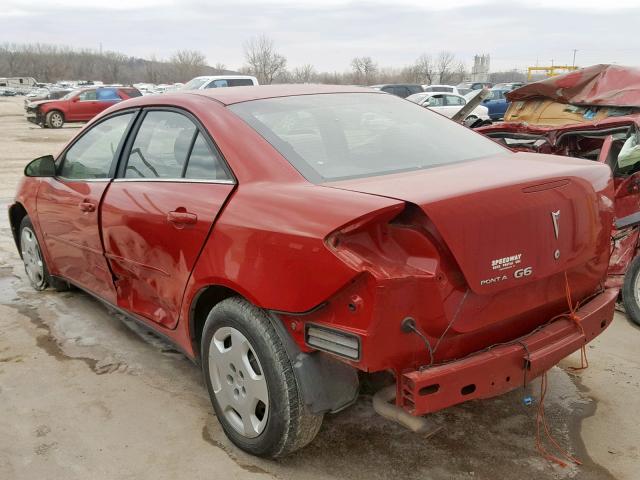 1G2ZF55BX64270243 - 2006 PONTIAC G6 SE RED photo 3