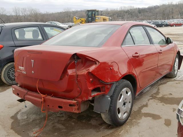 1G2ZF55BX64270243 - 2006 PONTIAC G6 SE RED photo 4