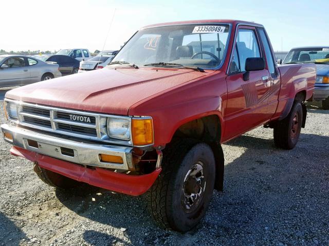 JT4RN67D4H5075626 - 1987 TOYOTA PICKUP XTR RED photo 2