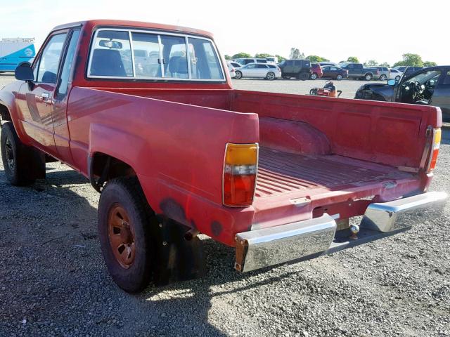 JT4RN67D4H5075626 - 1987 TOYOTA PICKUP XTR RED photo 3