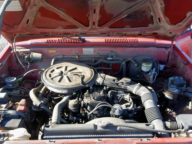 JT4RN67D4H5075626 - 1987 TOYOTA PICKUP XTR RED photo 7